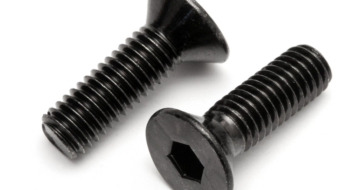 Flat Head Screw, M6X20mm, (2pcs) - Model HPI15445 - HPI Racing