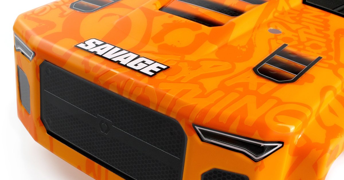 GT-6 Sportcab Painted Truck Body (Orange/Grey) - Model HPI160105 - HPI Racing