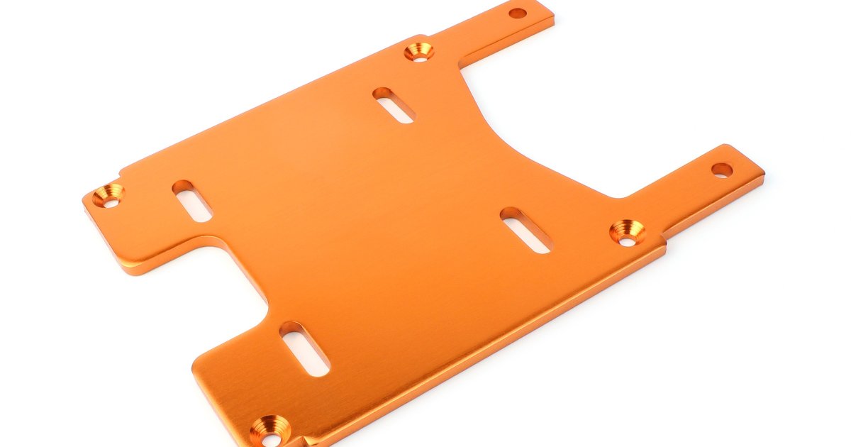 Motor Plate 3.0mm (Orange) - fits Savage X Flux V2 - Model HPI160114 - HPI Racing