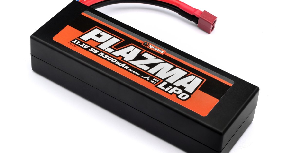 Plazma 11.1V 5300mAh 40C LiPo Battery Pack - Model HPI160163 - HPI Racing