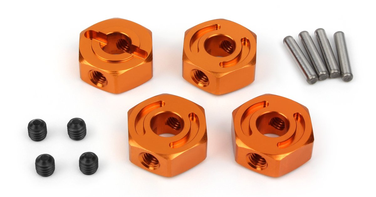 Aluminum Hex Hub Set Lock Type (12mm Jumpshot) - Model HPI160240 - HPI Racing