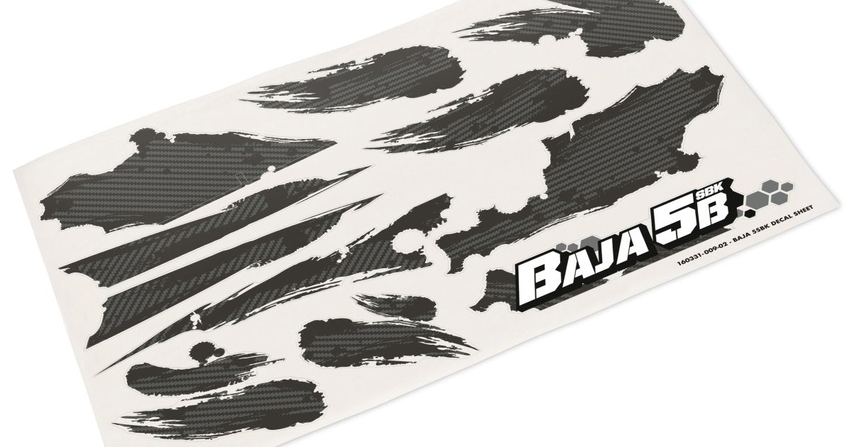 Baja 5B-1F Buggy Clear Body, with 2022 Decals - Model HPI160332 - HPI Racing