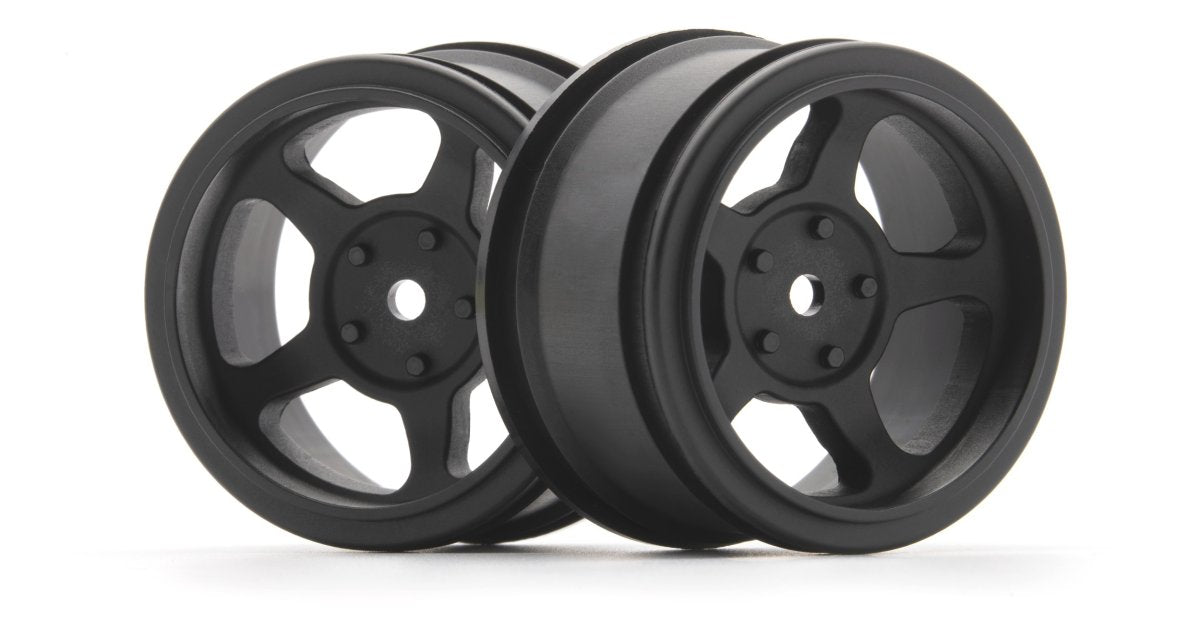 Vintage TA2 31mm Black Wheels, 6mm Offset (2pcs) - Model HPI160337 - HPI Racing
