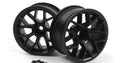 RTR Wheel 26mm Black 6mm Offset, Pair, Sport 3 - Model HPI160400 - HPI Racing