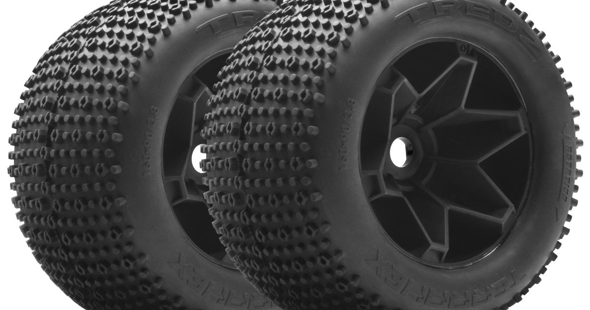 Mounted Terrahex Tire on Havok Wheel (2 pcs) for Savage - Model HPI160513 - HPI Racing
