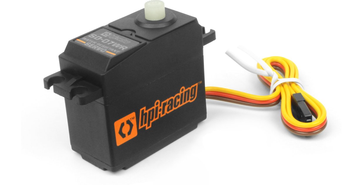 SD-07WR Servo (Water-Resistant/6.0V/ 7.0KG/Plastic Geared) - Model HPI160544 - HPI Racing