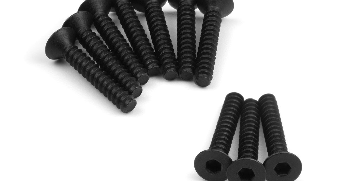 TP. Flat Head Screw M3x18mm (Hex Socket/10pcs) - Model HPI160593 - HPI Racing