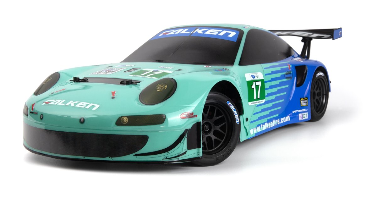 Porsche 911 GT3 RSR Falken Painted Body (206mm/210mm) - Model HPI160782 - HPI Racing