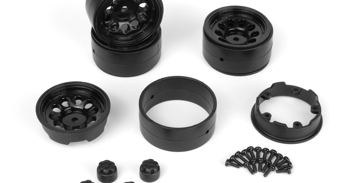CS-10 Beadlock Wheel 1.2in (Black/4pcs) for Venture18 - Model HPI160841 - HPI Racing
