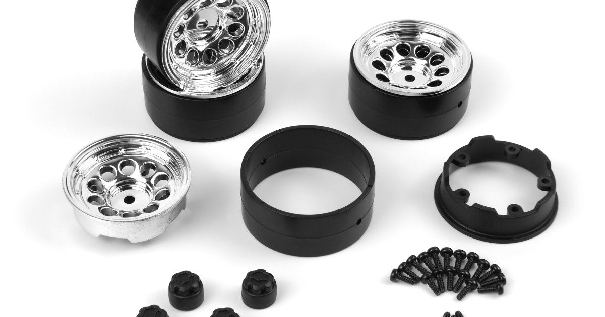 CS-10 Beadlock Wheel 1.2in (Chrome/4pcs) for Venture18 - Model HPI160842 - HPI Racing