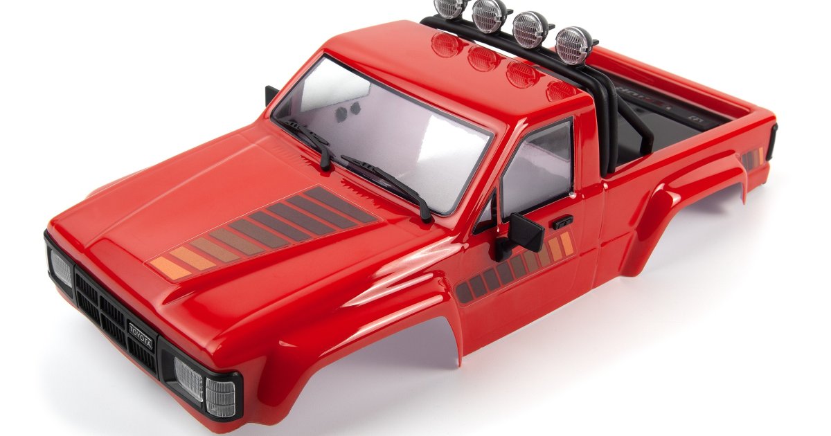 Toyota Hilux SR5 Painted Body - Red for Venture18 - Model HPI160852 - HPI Racing