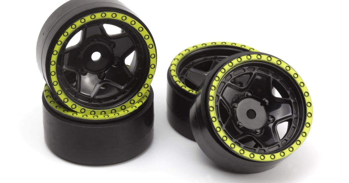 CL-5 Beadlock Wheel 1.2in (Green/4pcs) - Model HPI160866 - HPI Racing