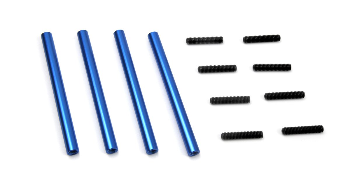 Aluminum Link, Blue, 6x7mm M4 (4pcs) - Model HPI160918 - HPI Racing