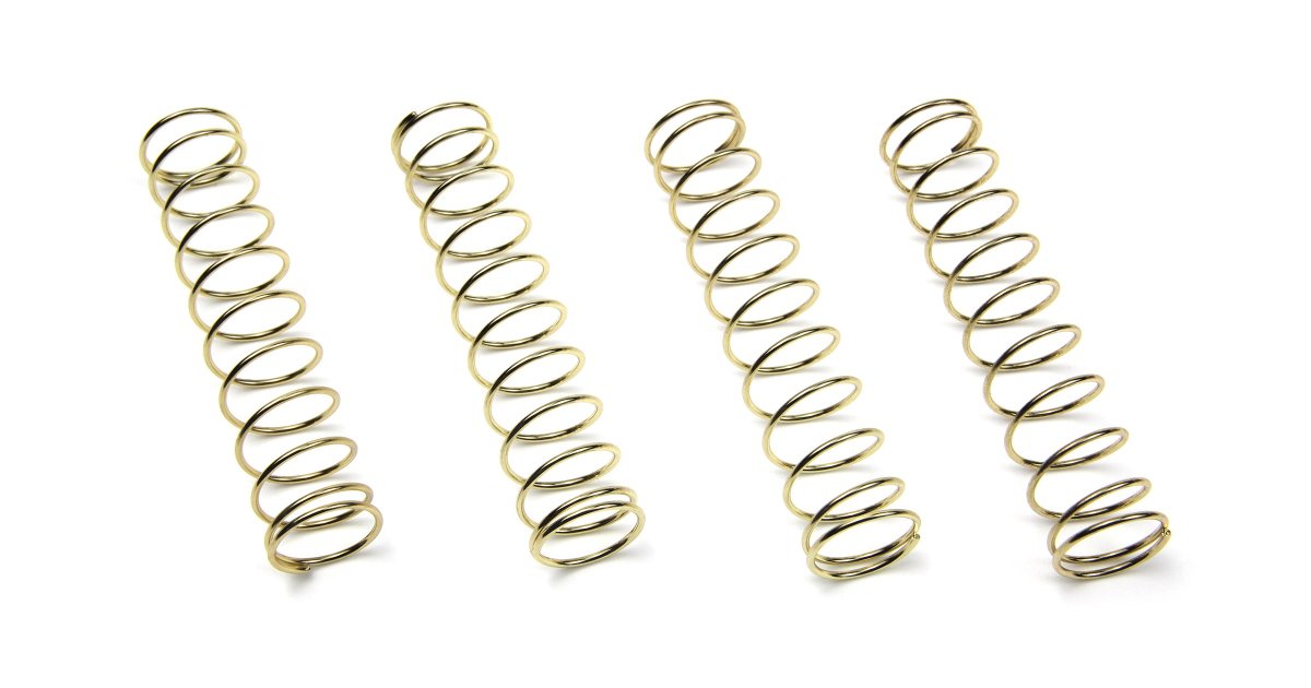 Shock Springs 11 Coils, 75x14x1.1mm (4pcs/Gold) - Model HPI160924 - HPI Racing