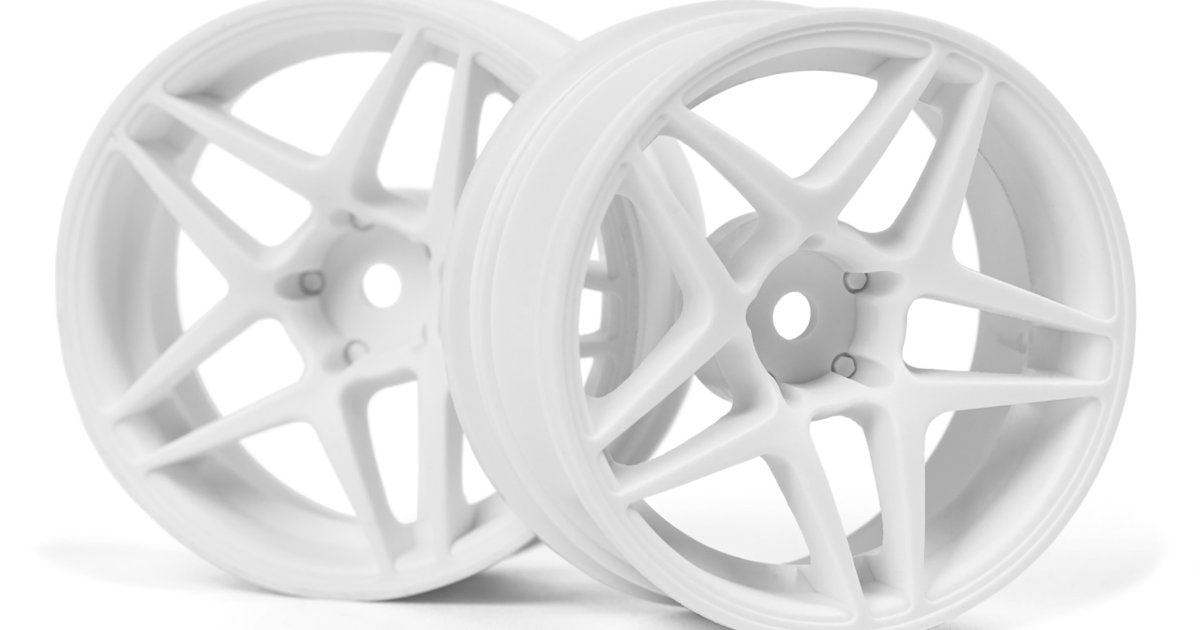 Kansei Astro Wheels White 6mm Offset 26mm for Sport 3 Drift Aurimas Odi Bakchis Nissan Silvia S15 - Model HPI160949 - HPI Racing