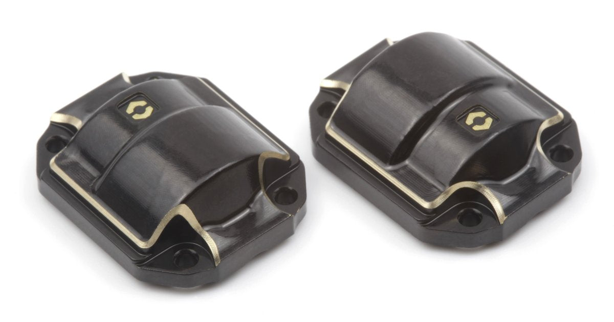 Brass Diff Cover (Black / 2pcs), for Venture18 - Model HPI161144 - HPI Racing