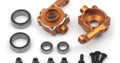 Aluminum Steering Spindle Set (Orange), for Venture18 - Model HPI161146 - HPI Racing