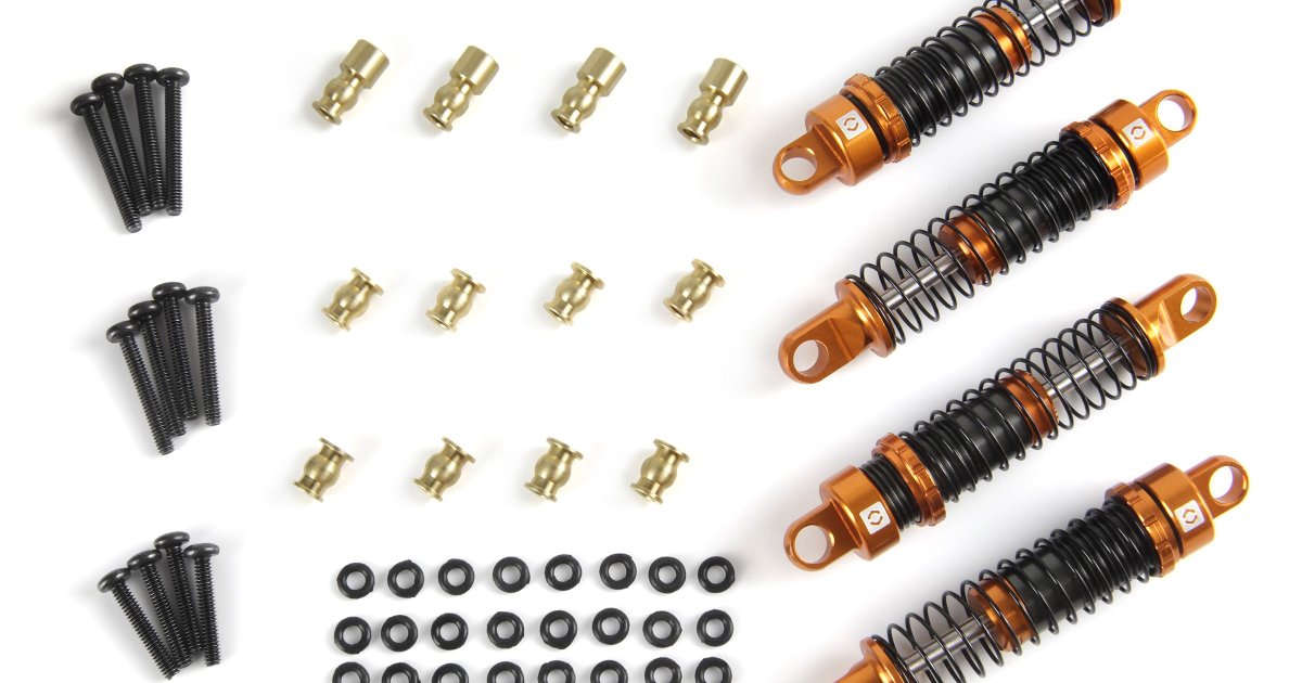 Aluminum Oil-Filled Shock Set (Assembled / 4pcs), for Venture18 - Model HPI161150 - HPI Racing