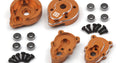 Aluminum Portal Rear Hub Set (Orange / 2pcs), for Venture18 - Model HPI161161 - HPI Racing