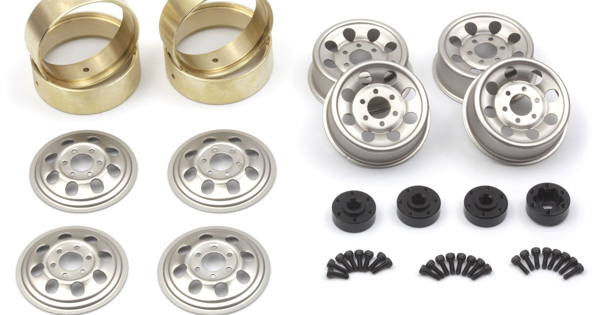 CS-8 Steel Beadlock Wheel 1.2in (Silver / 4pcs), for Venture18 - Model HPI161163 - HPI Racing