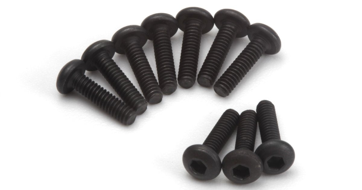 Button Head Screw M2x8mm (Hex Socket/10pcs) for Mini King Flux Big Kahuna Bronco 4400 - Model HPI161181 - HPI Racing
