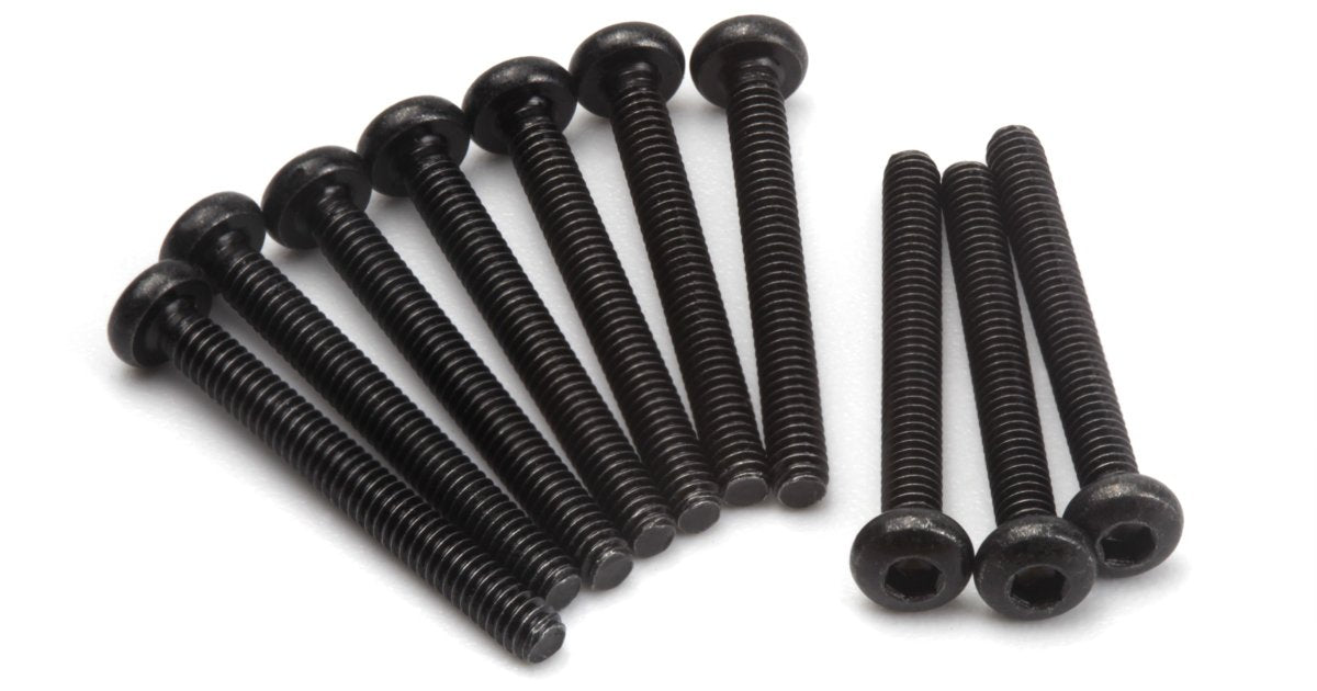 Button Head Screw M2x18mm (Hex Socket/10pcs) for Mini King Flux Big Kahuna Bronco 4400 - Model HPI161224 - HPI Racing