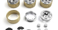 CL-6 Aluminum Wheel 1.2in (Silver/4pcs), Fits Venture18 CC - Model HPI161246 - HPI Racing