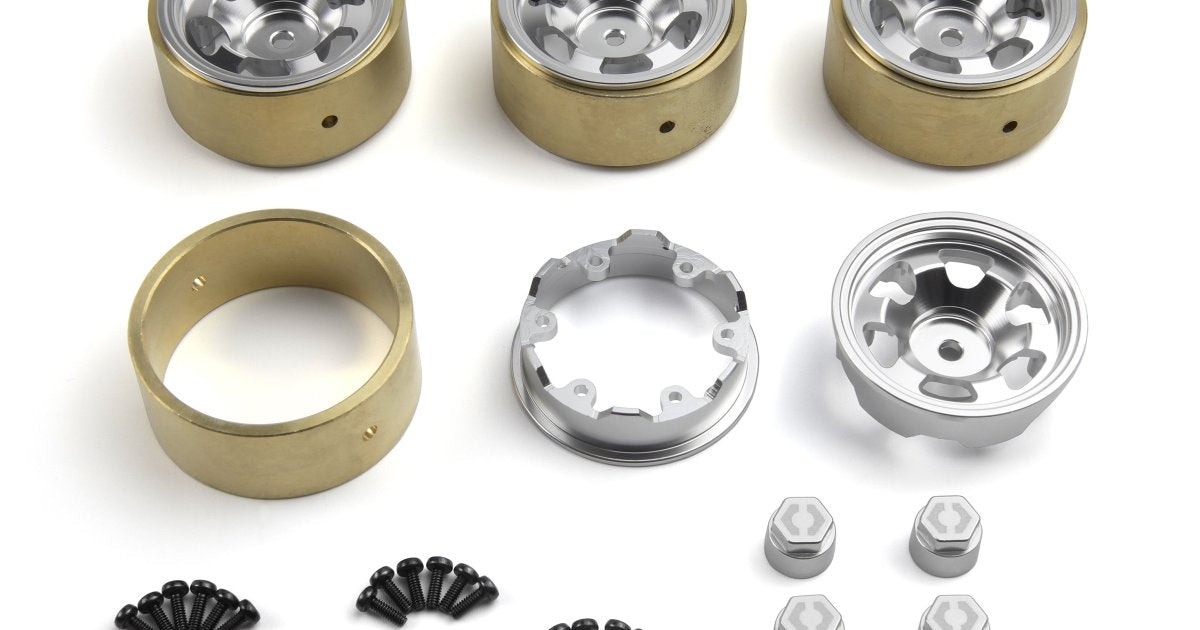 CL-6 Aluminum Wheel 1.2in (Silver/4pcs), Fits Venture18 CC - Model HPI161246 - HPI Racing