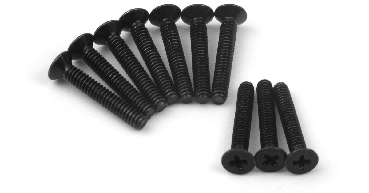 Flat Head Screw M1.4x9mm (10pcs) for Mini King Flux Big Kahuna Bronco 4400 - Model HPI161258 - HPI Racing