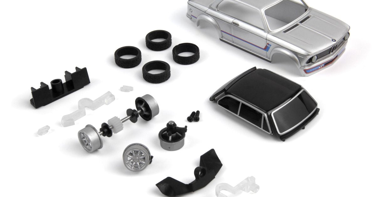 nano-TTR BMW 2002 Turbo - Silver - Painted Body - Model HPI161405 - HPI Racing