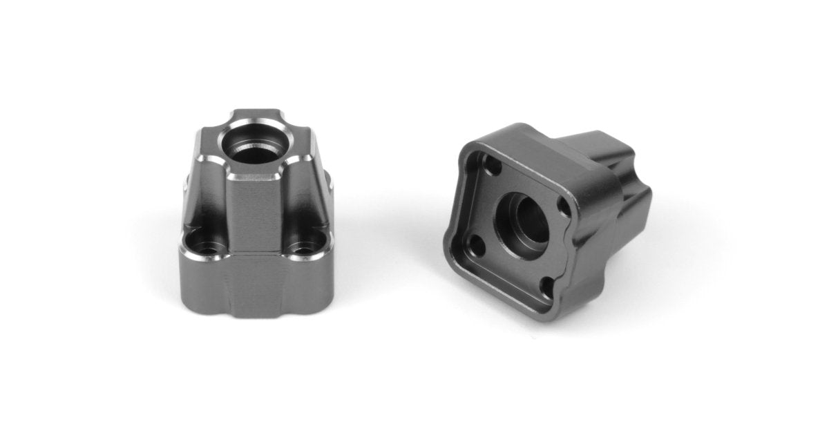 Aluminum Rear Hub Set (Gunmetal/2pcs) - Model HPI161418 - HPI Racing