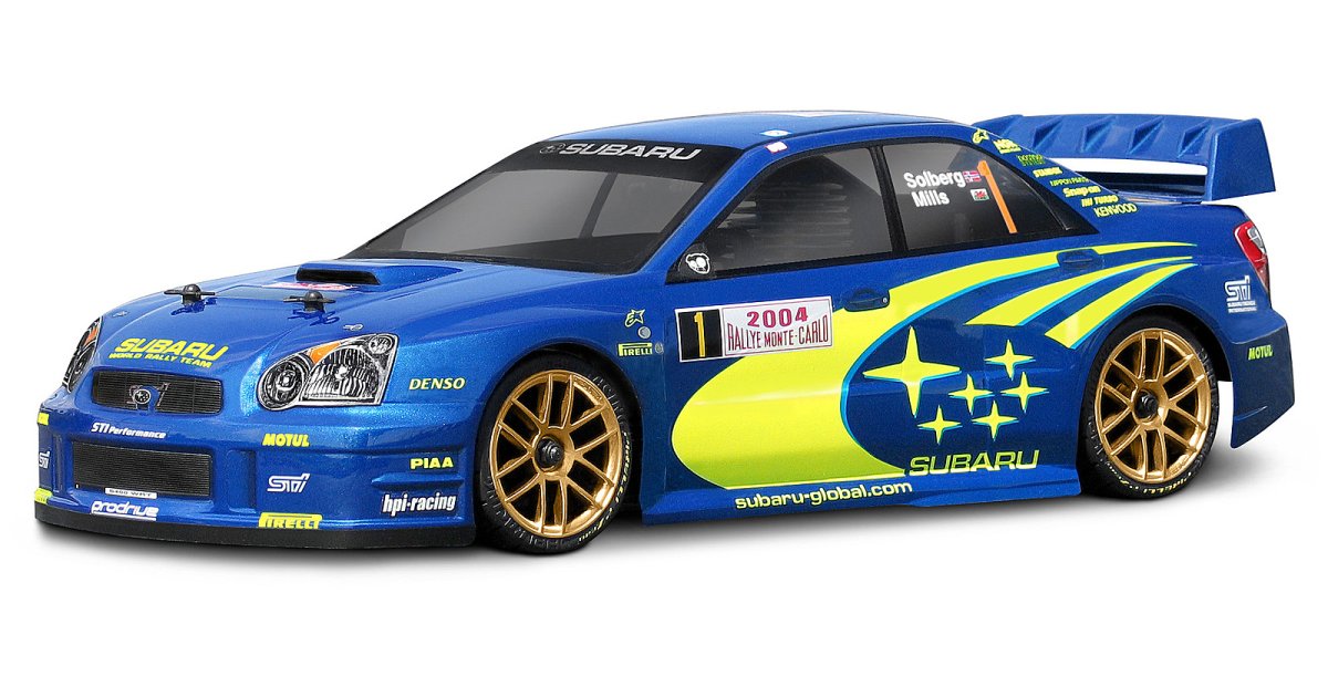 Subaru Impreza WRC 2004 Body, 190mm, WB255mm - Model HPI17205 - HPI Racing