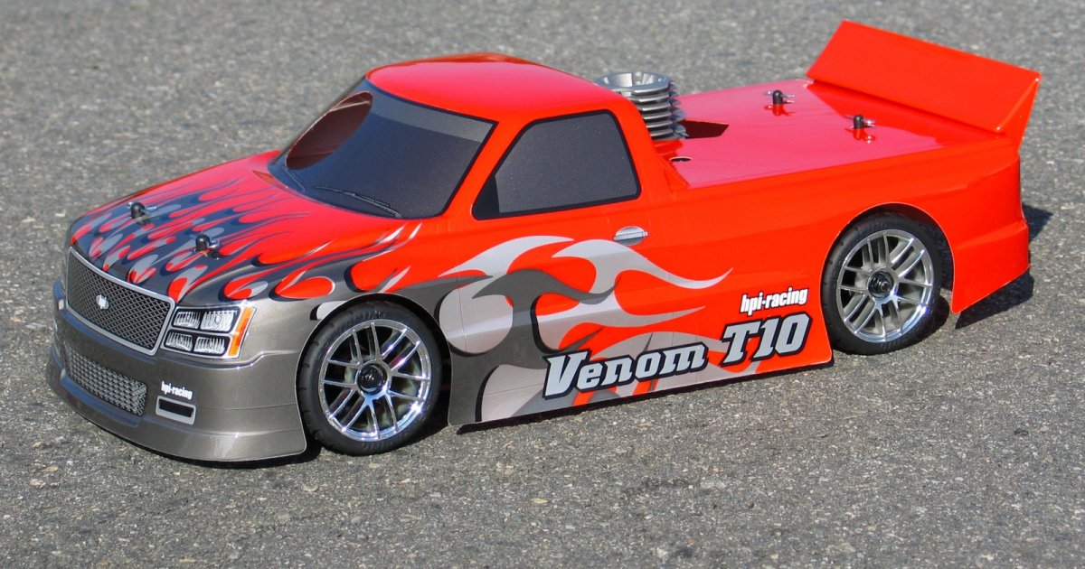 Venom T-10 Body, 200/WB255mm, Use 3mm Offset Wheels, 190mm - Model HPI17500 - HPI Racing