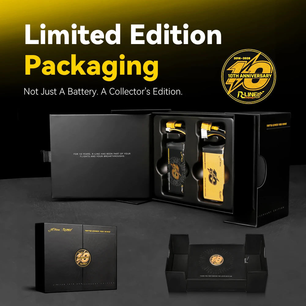 Tattu 1480mAh 6S 160C 22.2V LE Lipo Battery | XT60 Plug | R-Line 6.0