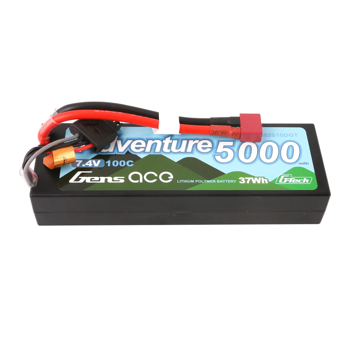 Gens ace 5000mAh 2S 100C 7.4V Lipo Battery | Deans Plug | Adventure
