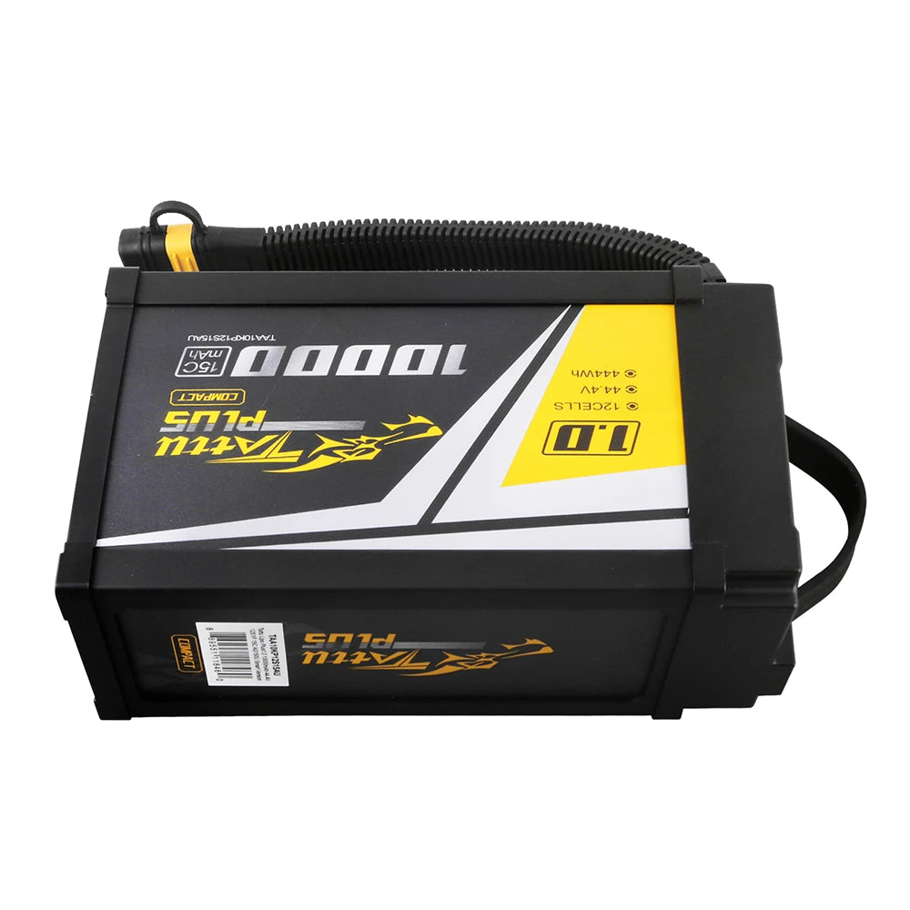 Tattu 10000mAh 12S 15C 44.4V Smart Lipo Battery | AS150U Plug | Tattu Plus 1.0 (Compact Version)