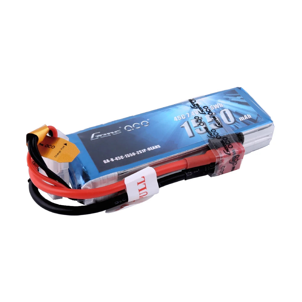 Gens ace 1550mAh 2S 45C 7.4V Lipo Battery | Deans Plug | Air Classic (Non-G-Tech)