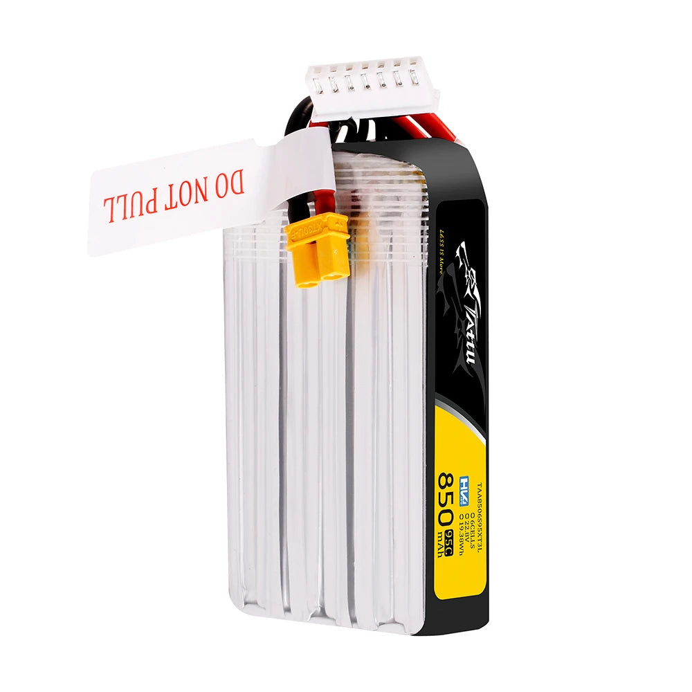 Tattu 850mAh 6S 95C 22.8V(HV) Long Lipo Battery | XT30 Plug | FPV Classic