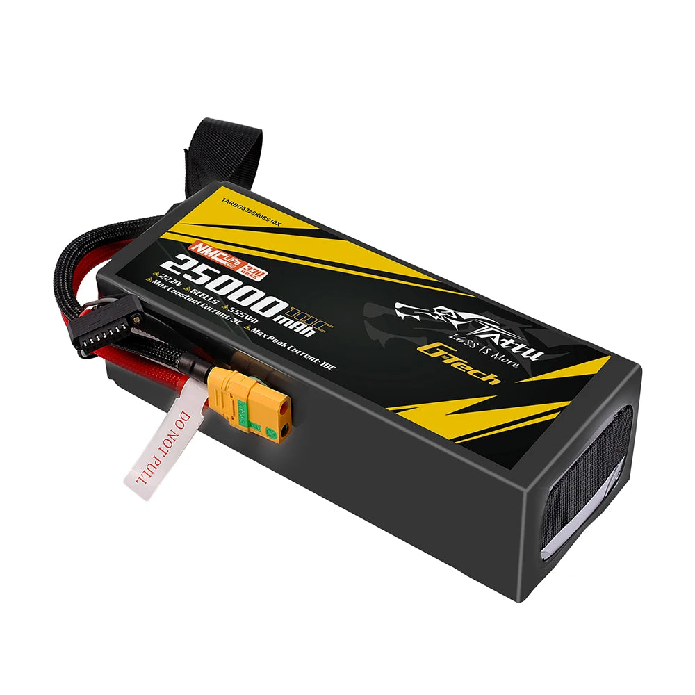Tattu 25000mAh 6S 10C 22.2V Lipo Battery | XT90-S Plug | Semi-solid