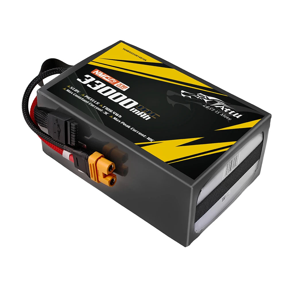 Tattu 33000mAh 14S 10C 51.8V Lipo Battery | AS150U-F Plug | Semi-solid (330Wh/kg)