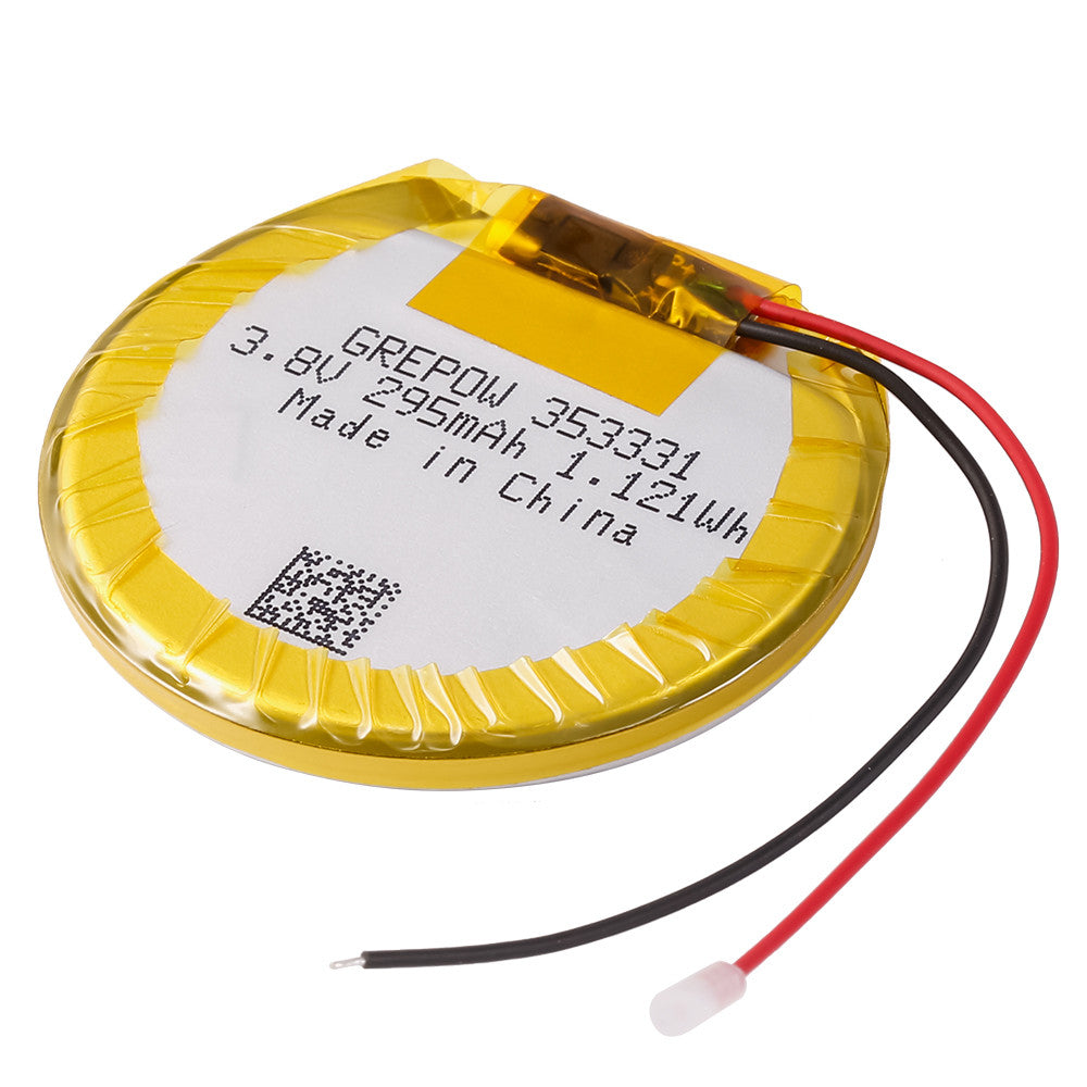 Grepow 3.8V 295mAh 1C LiPo Round Shaped Battery 3533031