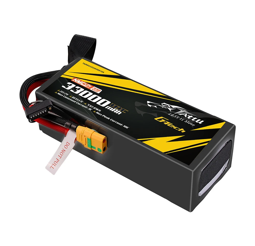 Tattu 33000mAh 6S 10C 22.2V Lipo Battery | XT90-S Plug | Semi-solid (330Wh/kg)