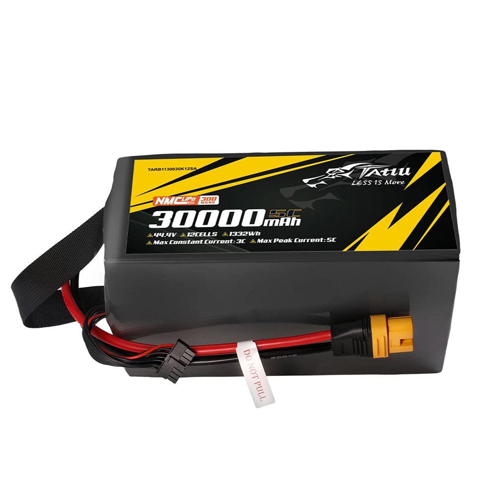 Tattu 30000mAh 12S 10C 44.4V Lipo Battery | AS150U Plug | Semi-solid