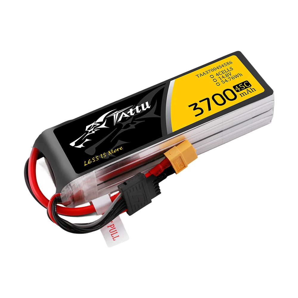 Tattu 3700mAh 4S 45C 14.8V Lipo Battery | XT60 Plug | UAV Classic