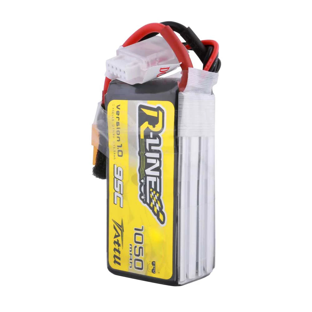 Tattu 1050mAh 4S 95C 14.8V Lipo Battery | XT60 Plug | R-Line 1.0