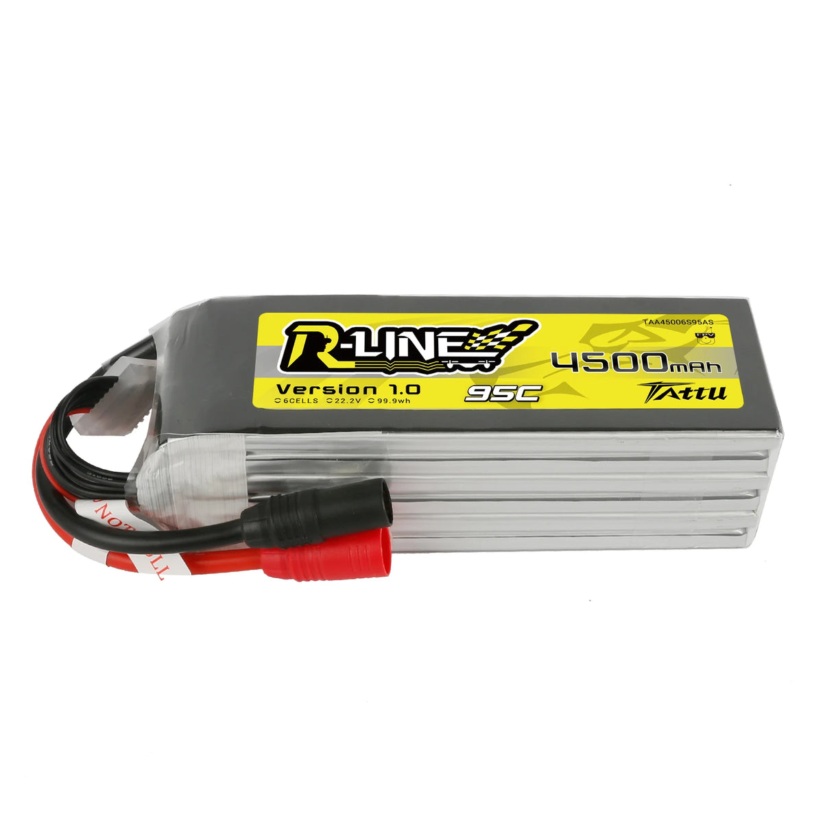Tattu 4500mAh 6S 95C 22.2V Lipo Battery | AS150 Plug | R-Line 1.0