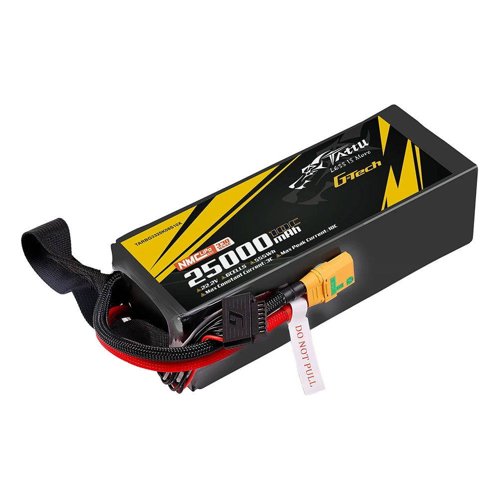 Tattu 25000mAh 6S 10C 22.2V Lipo Battery | XT90-S Plug | Semi-solid