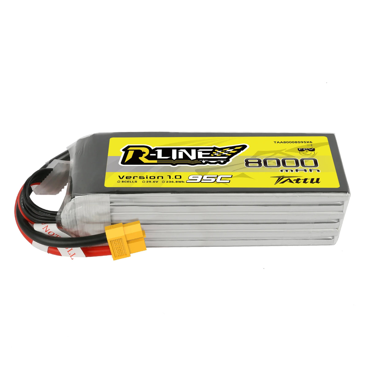 Tattu 8000mAh 8S 95C 29.6V Lipo Battery | XT60 Plug | R-Line 1.0