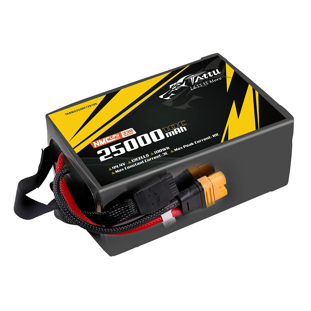 Tattu 25000mAh 12S 10C 44.4V Lipo Battery | AS150U-F Plug | Semi-solid
