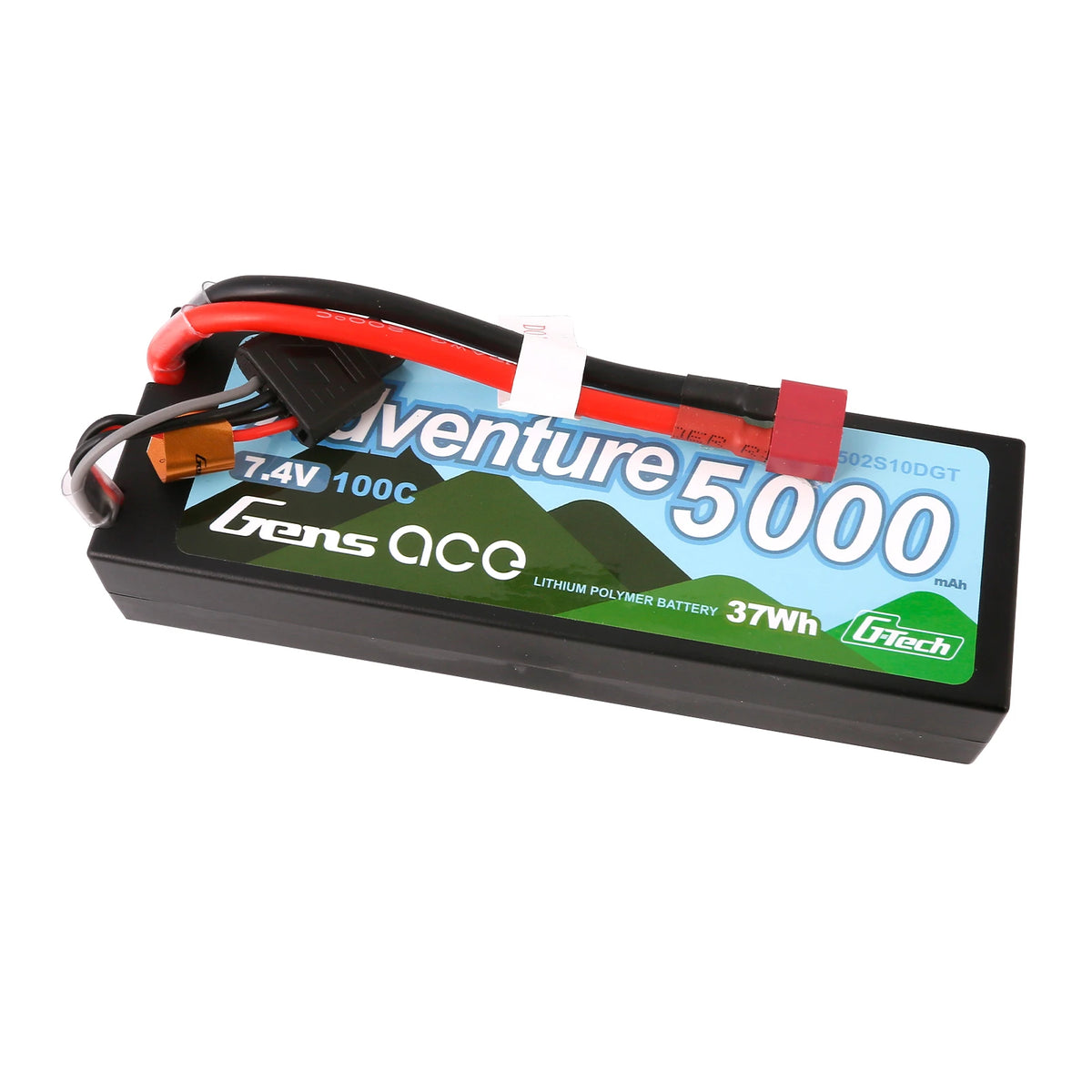 Gens ace 5000mAh 2S 100C 7.4V Lipo Battery | Deans Plug | Adventure